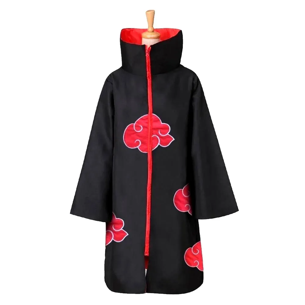 Naruto Akatsuki Unisex Long Cloak Robe for Cosplay Costume Kitchen Decor Art Item