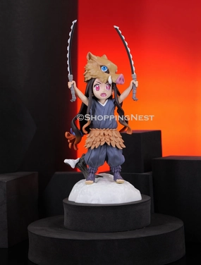 Year Round Demon Slayer Nezuko With Inosuke Cosplay Action Figure  | 19.5 Cms |