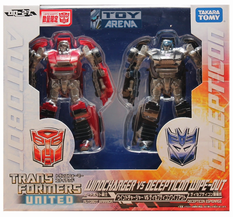 Transformers United UN-27 Windcharger vs Decepticon WipeOut Two Pack Robot Art Miniature Item
