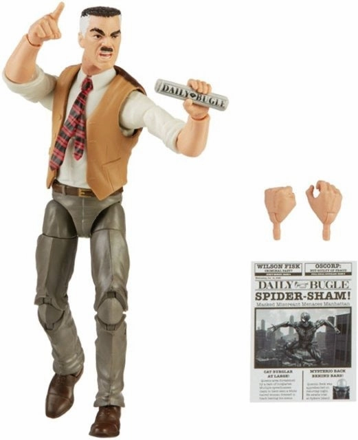 Marvel Legends Vintage Retro Series J Jonah Jameson Action Figure Shareable Content Fantasy Elf